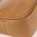 Salvatore Ferragamo Gancini Shoulder Bag Leather Brown Silver Auth 135337-16