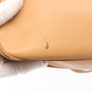 Salvatore Ferragamo Gancini Shoulder Bag Leather Brown Silver Auth 135337-10