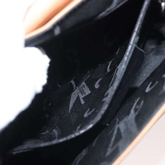 Salvatore Ferragamo Gancini Shoulder Bag Leather Brown Silver Auth 135337