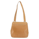 Salvatore Ferragamo Gancini Shoulder Bag Leather Brown Silver Auth 135337-2