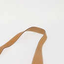 Salvatore Ferragamo Gancini Shoulder Bag Leather Brown Silver Auth 135337-14