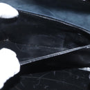 Salvatore Ferragamo Hand Bag Suede 2way Black Gold Auth 135339-22