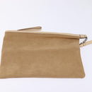 Salvatore Ferragamo Gancini Shoulder Bag Vinyl Brown Silver Auth 135345-20