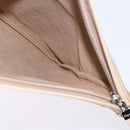 Salvatore Ferragamo Gancini Shoulder Bag Vinyl Brown Silver Auth 135345-22