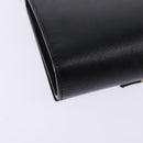 Salvatore Ferragamo Chain Shoulder Bag Leather Black Gold Auth 135347-12