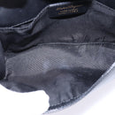 Salvatore Ferragamo Chain Shoulder Bag Leather Black Gold Auth 135347-17