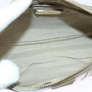 Salvatore Ferragamo Vala Shoulder Bag Leather Gray Gold Auth 135353-11