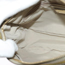 Salvatore Ferragamo Vala Shoulder Bag Leather Gray Gold Auth 135353-19