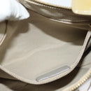 Salvatore Ferragamo Vala Shoulder Bag Leather Gray Gold Auth 135353-20