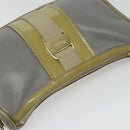 Salvatore Ferragamo Vala Shoulder Bag Leather Gray Gold Auth 135353-6