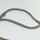 Salvatore Ferragamo Vala Shoulder Bag Leather Gray Gold Auth 135353-8