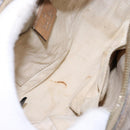 GUCCI Micro GG Canvas Guccissima Shoulder Bag Leather Silver 309538 Auth 135358-16