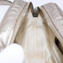 GUCCI Micro GG Canvas Guccissima Shoulder Bag Leather Silver 309538 Auth 135358-17