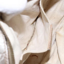 GUCCI Micro GG Canvas Guccissima Shoulder Bag Leather Silver 309538 Auth 135358-19