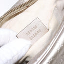 GUCCI Micro GG Canvas Guccissima Shoulder Bag Leather Silver 309538 Auth 135358-20