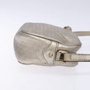 GUCCI Micro GG Canvas Guccissima Shoulder Bag Leather Silver 309538 Auth 135358-4