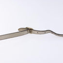 GUCCI Micro GG Canvas Guccissima Shoulder Bag Leather Silver 309538 Auth 135358-8