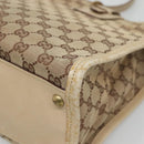 GUCCI GG Canvas Shoulder Bag Beige Gold 110292 Auth 135360-9