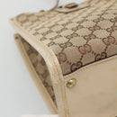 GUCCI GG Canvas Shoulder Bag Beige Gold 110292 Auth 135360-14