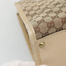 GUCCI GG Canvas Shoulder Bag Beige Gold 110292 Auth 135360-16