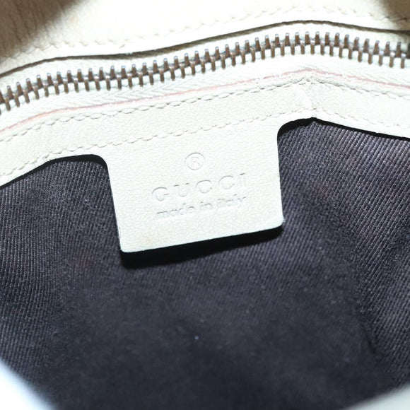 GUCCI GG Canvas Shoulder Bag Beige Gold 110292 Auth 135360