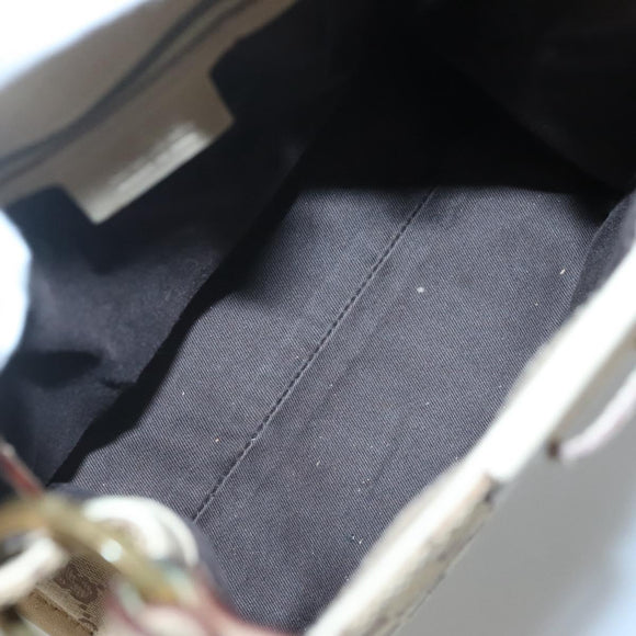 GUCCI GG Canvas Shoulder Bag Beige Gold 110292 Auth 135360