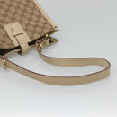 GUCCI GG Canvas Shoulder Bag Beige Gold 110292 Auth 135360-7