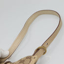 GUCCI GG Canvas Shoulder Bag Beige Gold 110292 Auth 135360-8