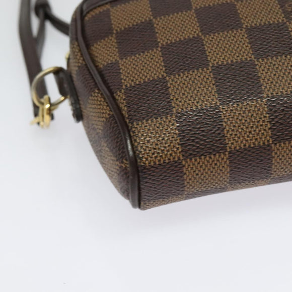 LOUIS VUITTON Damier Ebene Pochette Ipanema Shoulder Bag N51296 LV Auth 135361