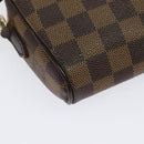 LOUIS VUITTON Damier Ebene Pochette Ipanema Shoulder Bag N51296 LV Auth 135361-16