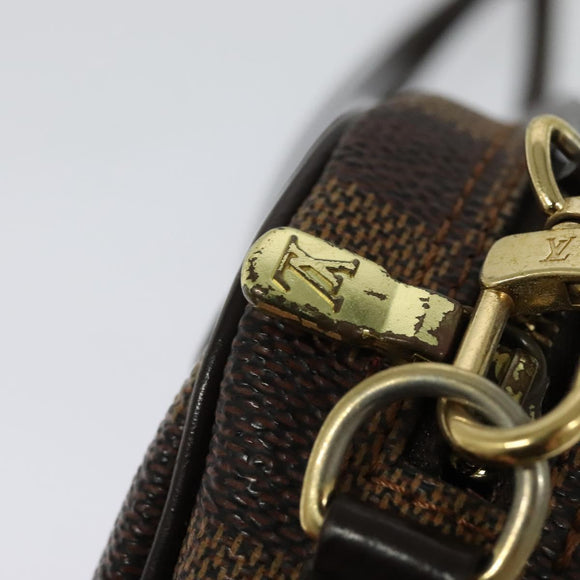 LOUIS VUITTON Damier Ebene Pochette Ipanema Shoulder Bag N51296 LV Auth 135361