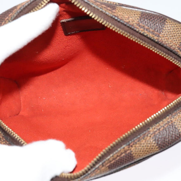 LOUIS VUITTON Damier Ebene Pochette Ipanema Shoulder Bag N51296 LV Auth 135361