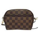 LOUIS VUITTON Damier Ebene Pochette Ipanema Shoulder Bag N51296 LV Auth 135361-13