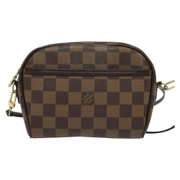LOUIS VUITTON Damier Ebene Pochette Ipanema Shoulder Bag N51296 LV Auth 135361