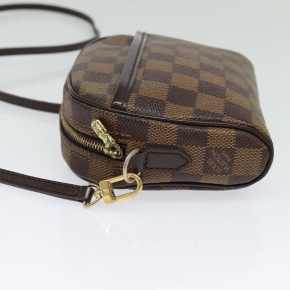 LOUIS VUITTON Damier Ebene Pochette Ipanema Shoulder Bag N51296 LV Auth 135361