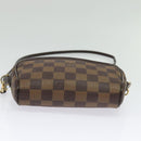 LOUIS VUITTON Damier Ebene Pochette Ipanema Shoulder Bag N51296 LV Auth 135361-5
