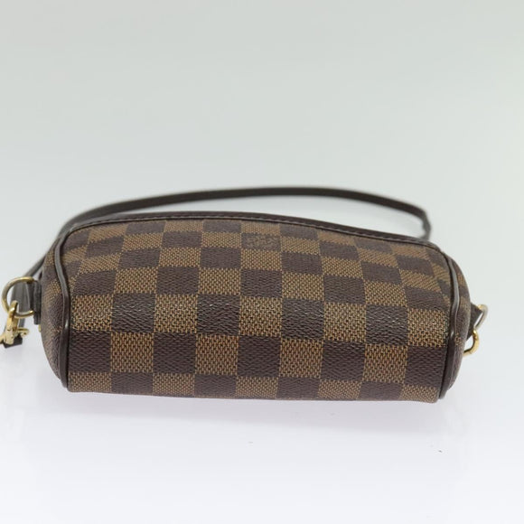 LOUIS VUITTON Damier Ebene Pochette Ipanema Shoulder Bag N51296 LV Auth 135361
