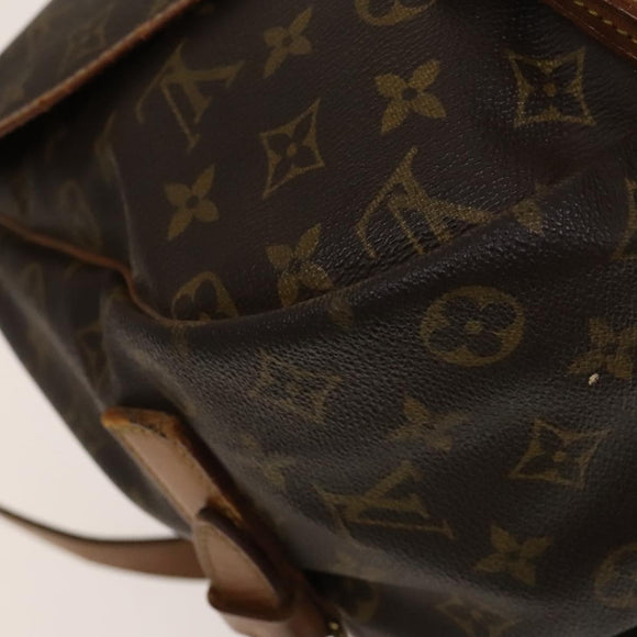 LOUIS VUITTON Monogram Saumur 43 Shoulder Bag M42252 LV Auth 135367
