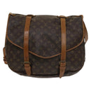 LOUIS VUITTON Monogram Saumur 43 Shoulder Bag M42252 LV Auth 135367-13