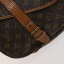 LOUIS VUITTON Monogram Saumur 43 Shoulder Bag M42252 LV Auth 135367-23
