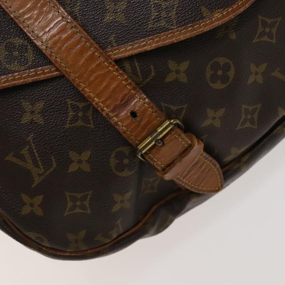 LOUIS VUITTON Monogram Saumur 43 Shoulder Bag M42252 LV Auth 135367