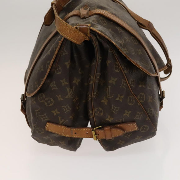 LOUIS VUITTON Monogram Saumur 43 Shoulder Bag M42252 LV Auth 135367