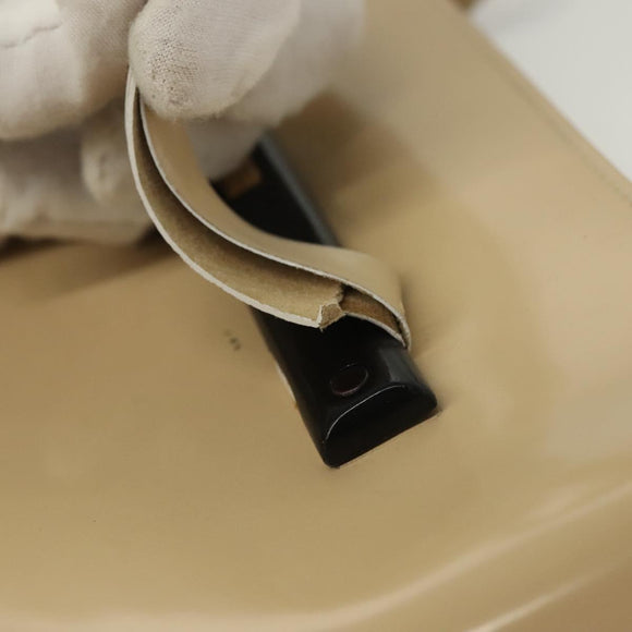 GUCCI Hand Bag Patent leather Beige 000 2058 0558 0 Auth 135372