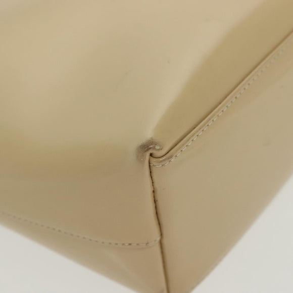GUCCI Hand Bag Patent leather Beige 000 2058 0558 0 Auth 135372