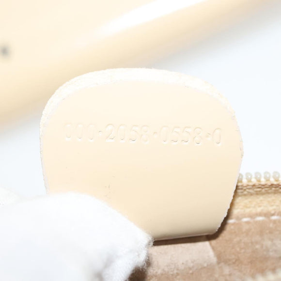 GUCCI Hand Bag Patent leather Beige 000 2058 0558 0 Auth 135372