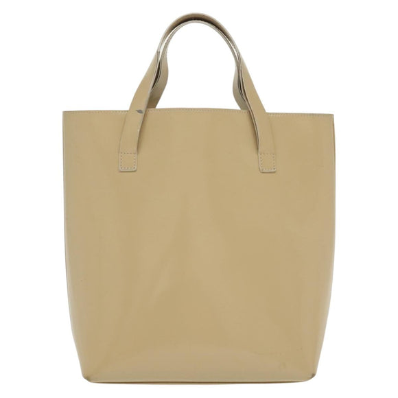 GUCCI Hand Bag Patent leather Beige 000 2058 0558 0 Auth 135372