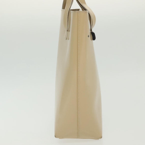 GUCCI Hand Bag Patent leather Beige 000 2058 0558 0 Auth 135372