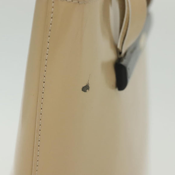 GUCCI Hand Bag Patent leather Beige 000 2058 0558 0 Auth 135372