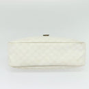 GUCCI GG Supreme Hand Bag PVC White Gold 189898 Auth 135379-9