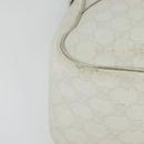 GUCCI GG Supreme Hand Bag PVC White Gold 189898 Auth 135379-14